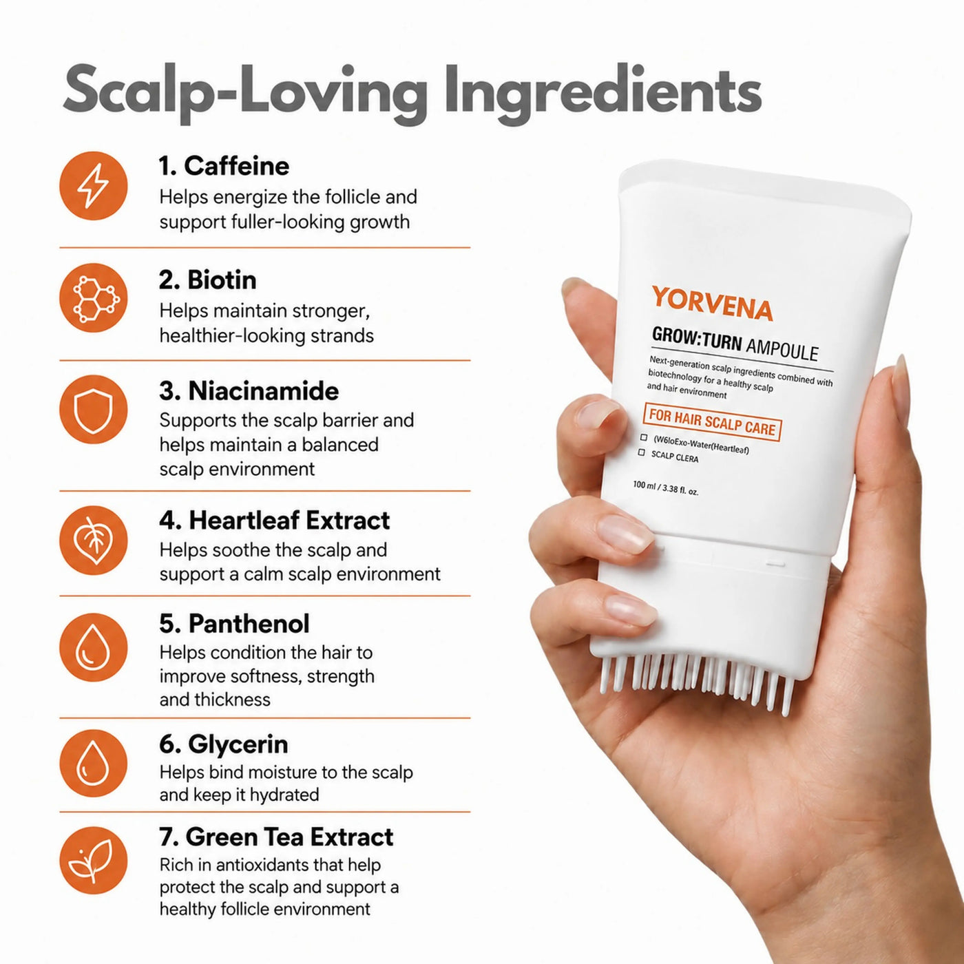 YORVENA™ Korean Hair Growth & Scalp Care Serum
